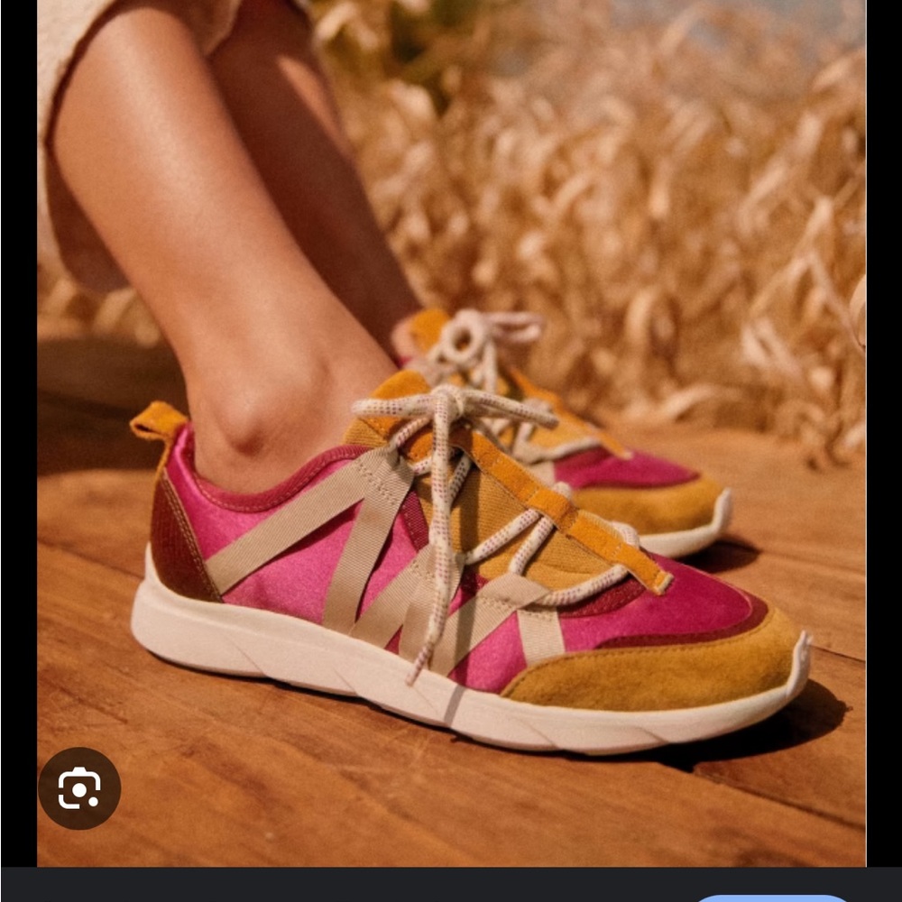 Sezane sama sneakers fuschia/multicolor size 40